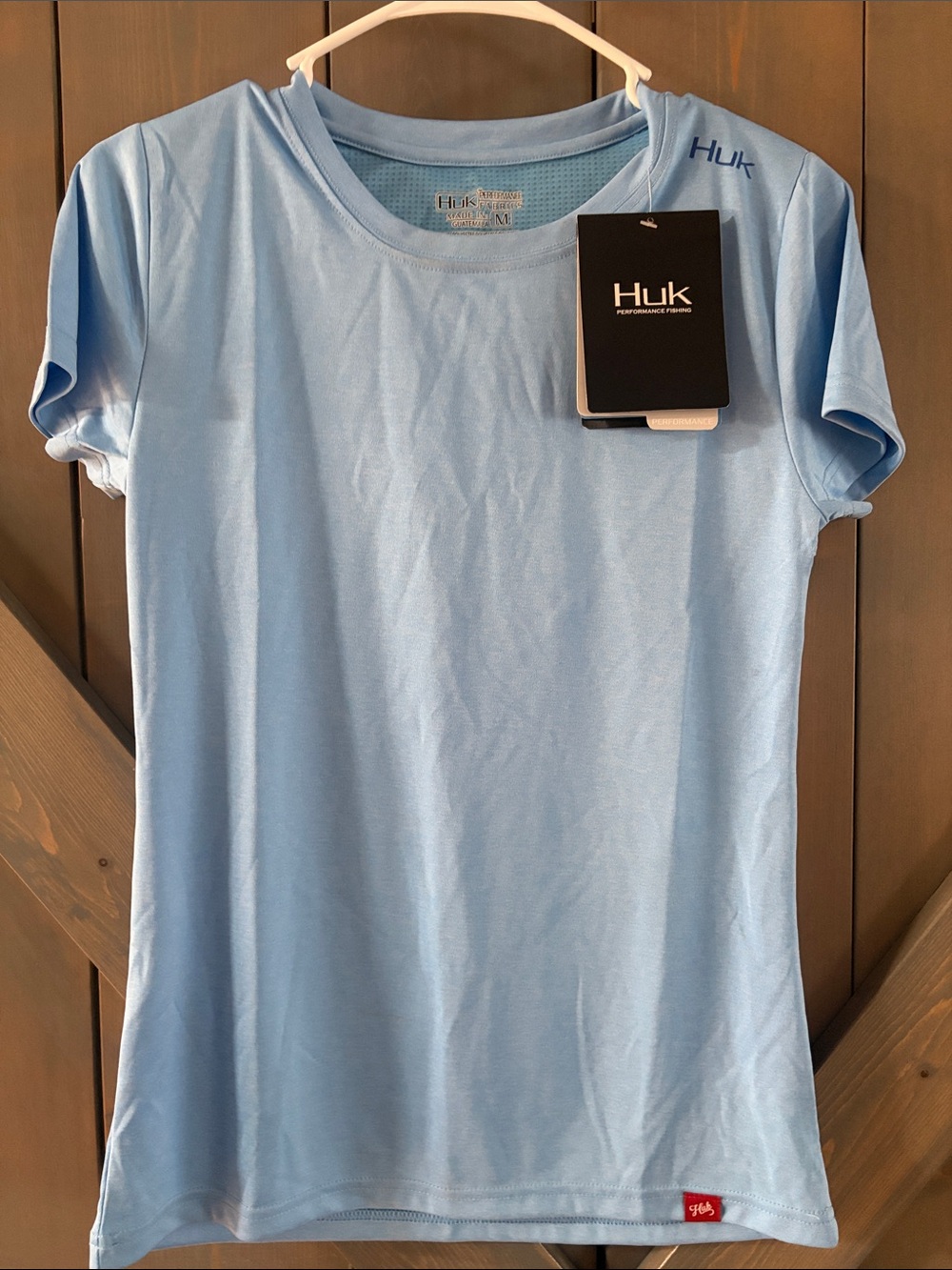 Huk Women’s Short Sleeve Tee in Light Blue